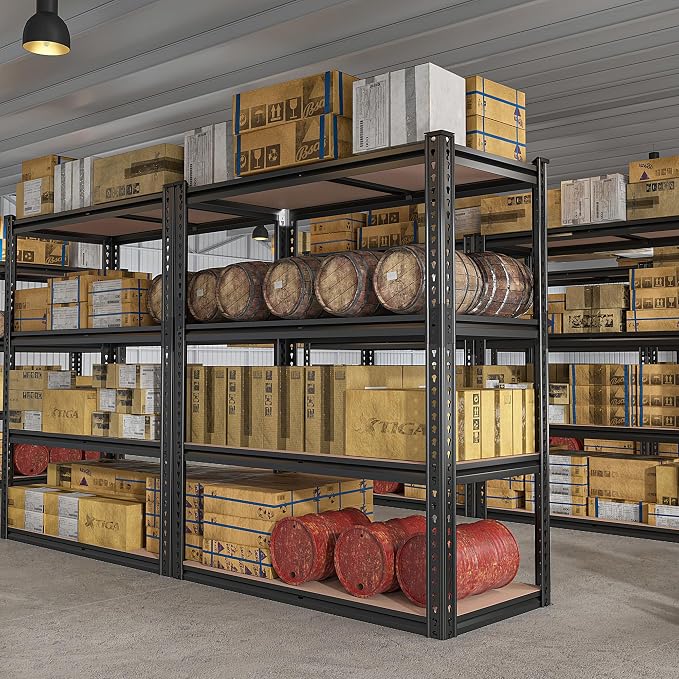 REIBII 40" W Garage Shelving 2000LBS Storage Shelves Adjustable Metal Shelving 4 Tier Metal Shelves Pantry Shelf for Garage Closet Kitchen Basement 40" W x 19.7''D x 60''H - Image 6