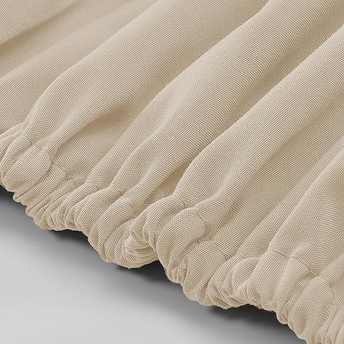 Modern Threads Soft Microfiber Solid Sheets - Luxurious Microfiber Bed Sheets - Includes Flat Sheet, Fitted Sheet with Deep Pockets, & Pillowcases Egg Shell Full