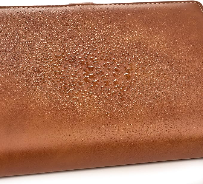 PU Leather Jewelry Binder Storage Case - Jewelry Boxes Travel Binder Organizer Book Ring Binders with Zipper Velvet Pouch Bags for Bracelet Earring Rings Necklaces - Brown - Image 4