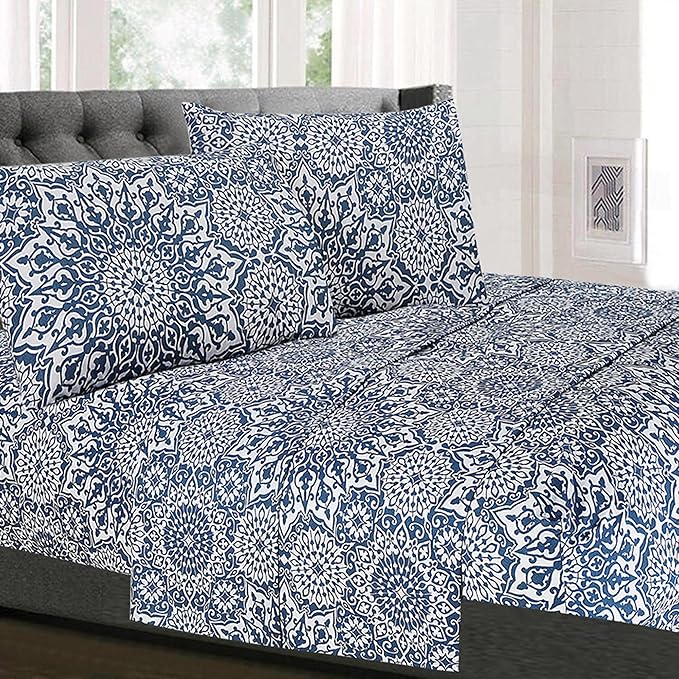 Twin Sheets - Breathable Luxury Sheets with Full Elastic & Secure Corner Straps Built In - 1800 Supreme Collection Extra Soft Deep Pocket Bedding Set, Sheet Set, Twin, Oasis